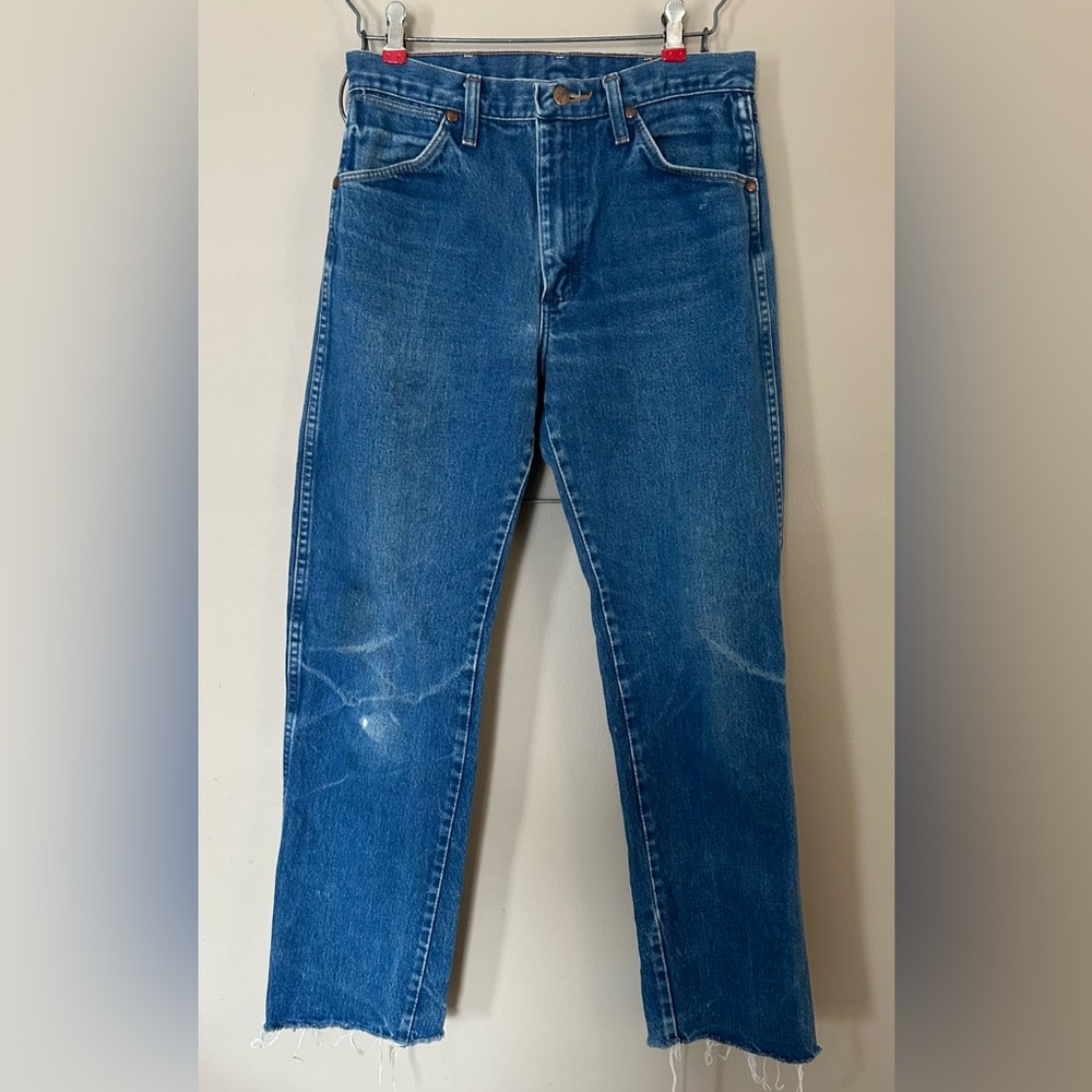 Wrangler Mid Blue Straight Jeans